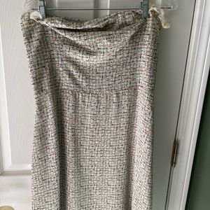 Strapless short mini dress